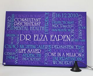 personalised retirement leaving gift print by more than words