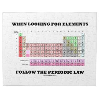 When Looking For Elements Follow The Periodic Law Jigsaw Puzzle
