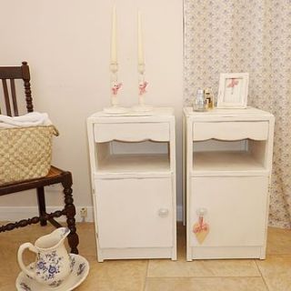 pair of vintage bedside cabinets by my little vintage attic