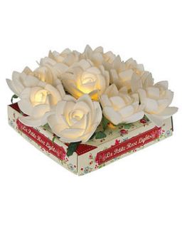 la petite rose garden led lights   white by kiki's gifts and homeware