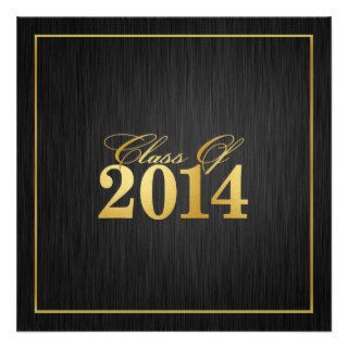 Elegant "Gold" Class of 2014 Graduation Invitation