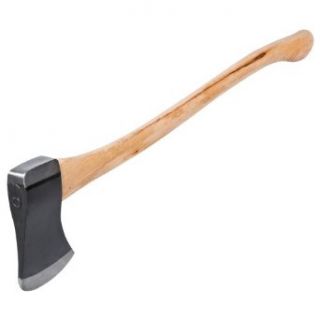 Ludell Hickory Wood Handle Axe, Polished and Sharpened Blade, 36" Handel Length