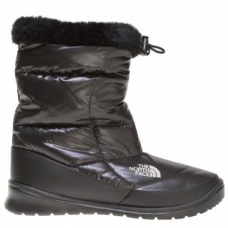 The North Face Nuptse Fur IV Boots Shiny Black/Black   Womens