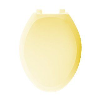 Bemis 1200TC211 Plastic Elongated Toilet Seat, Saffron Yellow    