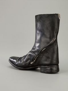 Carol Christian  Poell Unlined Diagonal Zip Goodyear Boots