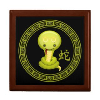 Cute Chinese Year of the Snake Jewelry Box