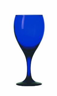 Libbey Premiere Cobalt Blue 12 Ounce Teardrop Wine Glass, Set of 12 Kitchen & Dining
