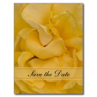 Yellow Rose Quinceañera Save the Date Postcard