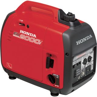 Honda EU Series Generator — 2000 Surge Watts, 1600 Rated Watts, CARB-Compliant, Model# EU2000i  Inverter Generators