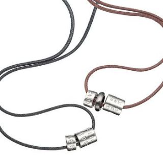 personalised men's silver bead bracelet by chambers & beau