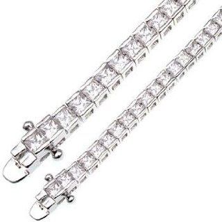 K Design Princess CZ Tennis Bracelet Jewelry