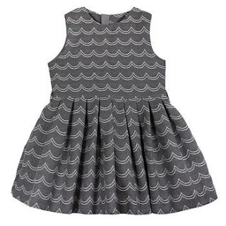 girls tweed pleated dress by chateau de sable