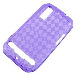 TPU Skin Cover for Motorola Photon 4G MB855, Argyle Purple Cell Phones & Accessories