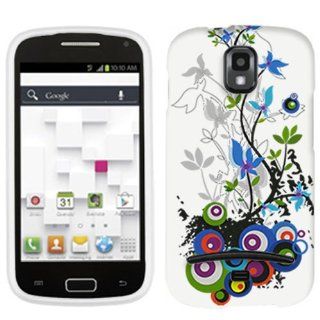 Samsung Galaxy S Relay 4G White Sprint Flower Hard Case Phone Cover Cell Phones & Accessories