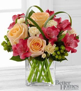 FTD Flowers All Aglow Bouquet by Better Homes and Gardens   Delivered by a Local Florist  Fresh Cut Format Mixed Flower Arrangements  Grocery & Gourmet Food