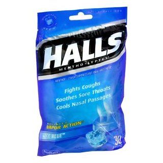 PACK OF 3 EACH HALLS COUGH DROP ICE Peppermint 30EA PT#12546062928 Health & Personal Care