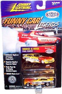 Johnny Lightning   Funny Car Legends   Radici & Wise, Paul Radici   1975 Season   NHRA Championship Drag Racing Toys & Games