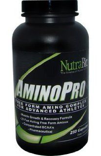 NutraBio AminoPro Free Form Amino Acid Complex   250 Caps Health & Personal Care