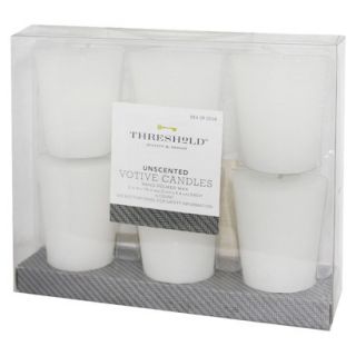 Threshold™ Unscented White Wax Votive Candles 6 pk.