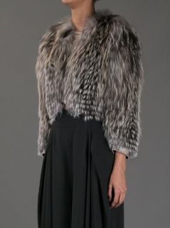 Roberto Cavalli Cropped Fox Fur Jacket