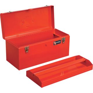 Excel Portable Toolbox with Tray, Model# TB140-RED  Tool Boxes