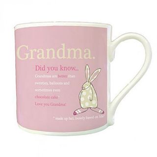 'grandmas are better than…' mug and coaster by lush baby