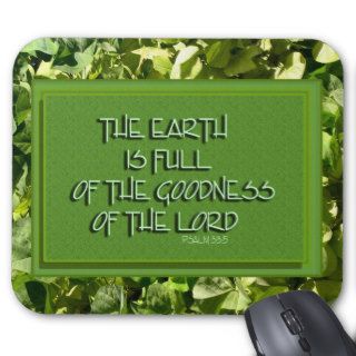 bible verse green leaves mouse pads