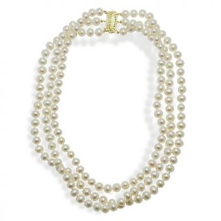 Imperial Pearls 14K Cultured Freshwater Pearl Triple Strand 18" Necklace