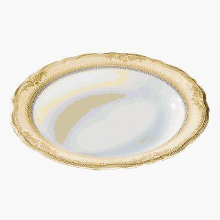Vanessa Gold 9" Rim Soup Bowl [Set of 6] Kitchen & Dining