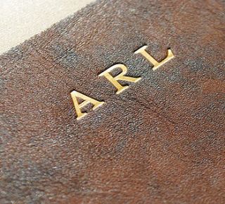 personalised handmade leather case for ipad by parkin & lewis