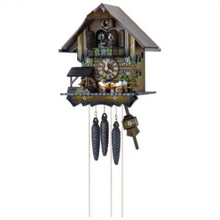 18 Chalet Cuckoo Clock with Moving Beer Drinkers and Dancers