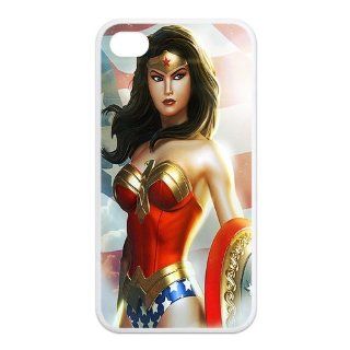 Wonder Woman   Alicefancy Personalized Design TPU Cover Case For Iphone 4 / 4s YQC11157 Cell Phones & Accessories