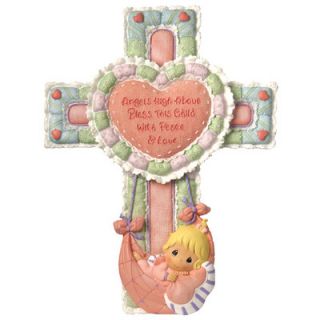 Precious Moments Precious Little Blessings Baby Girl Cross Figurine