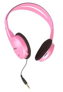 Audiology Freedom AU 392 Pink Stereo Headphones with Retractable Cord Audiology Headphones