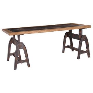 industrial dining trestle table by out there interiors
