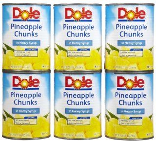 Dole Pineapple Chunks in Heavy Syrup 20 oz  Canned And Jarred Pineapples  Grocery & Gourmet Food