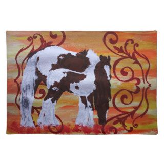 Gypsy vanner placemats