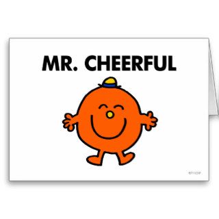 Mr Cheerful Classic Greeting Card