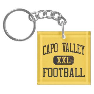 Capo Valley Cougars Football Square Acrylic Keychain