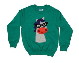 girl's intelligent horse sweater by not for ponies
