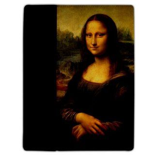 iPad 2/3 Cover   Art Themed   Mona Lisa   Protective Leather Case Cell Phones & Accessories