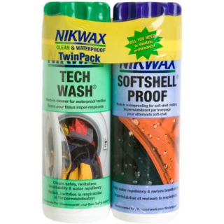 Nikwax Tech Wash and Softshell Proof Wash In Duo Pack   300 ml