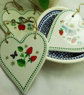 ceramic hearts by boxwood
