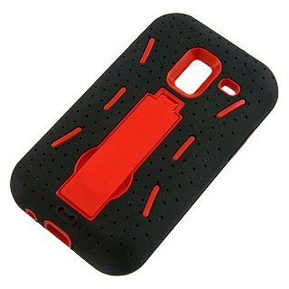 Armor Dual Layer Cover w/ Kickstand for Samsung Galaxy Admire 4G R820, Black/Red Cell Phones & Accessories
