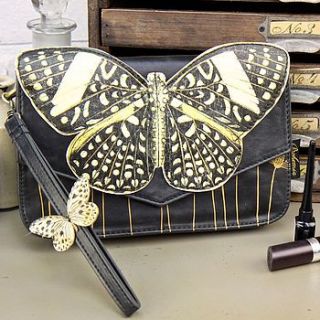 disaster designs bohemia butterfly clutch bag by lisa angel homeware and gifts