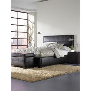 Leather Queen size Lift Storage Bed Domusindo Beds