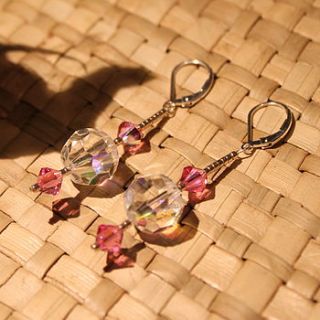 pink earrings inspire rocks by madison belts