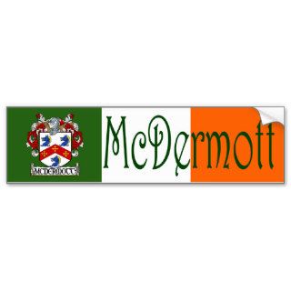 McDermott Coat of Arms Flag Bumper Sticker