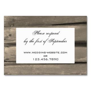 Country Wedding RSVP Response Card Business Card Template