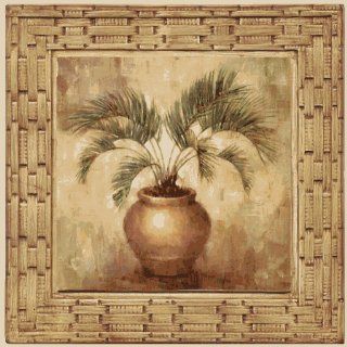 Thirstystone AB2119 Absorbent Coaster Set Potted Palm  Woven Wicker Kitchen & Dining